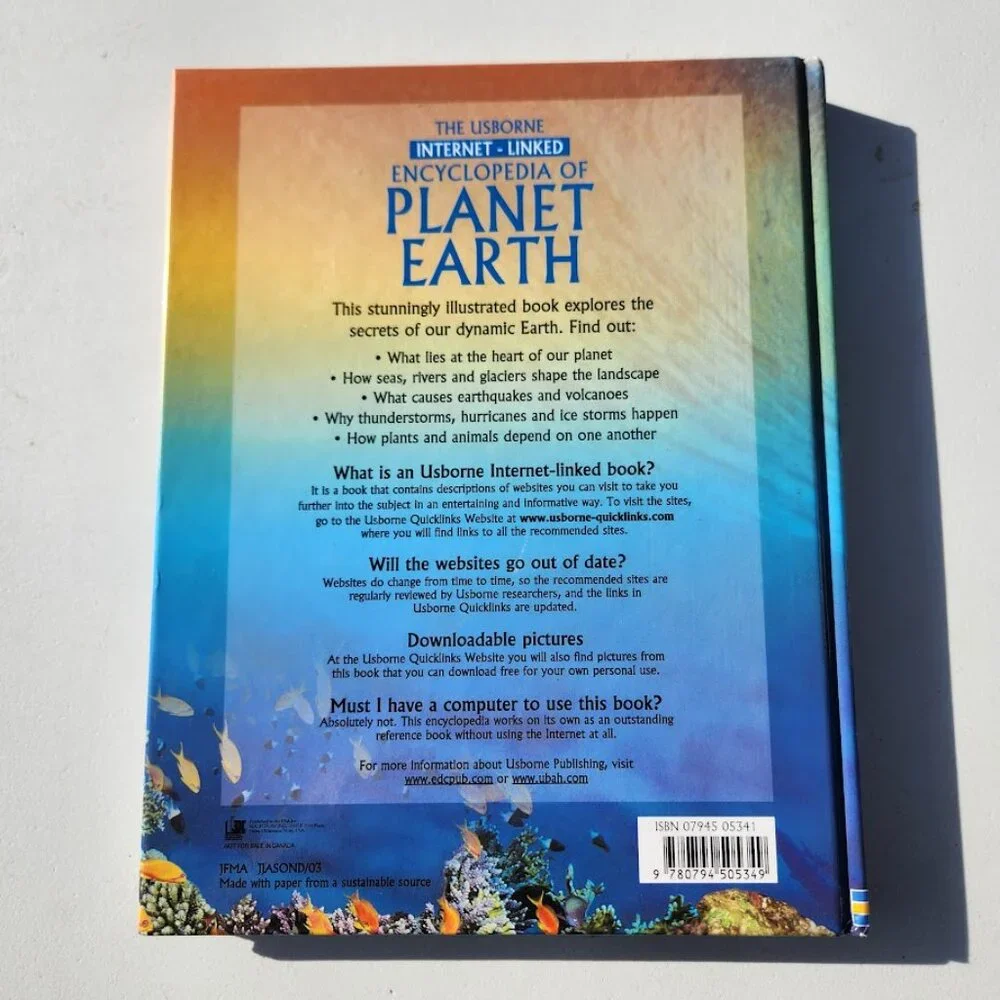 The Usborne Internet-Linked Book Encyclopedia of Planet Earth Science Homeschool